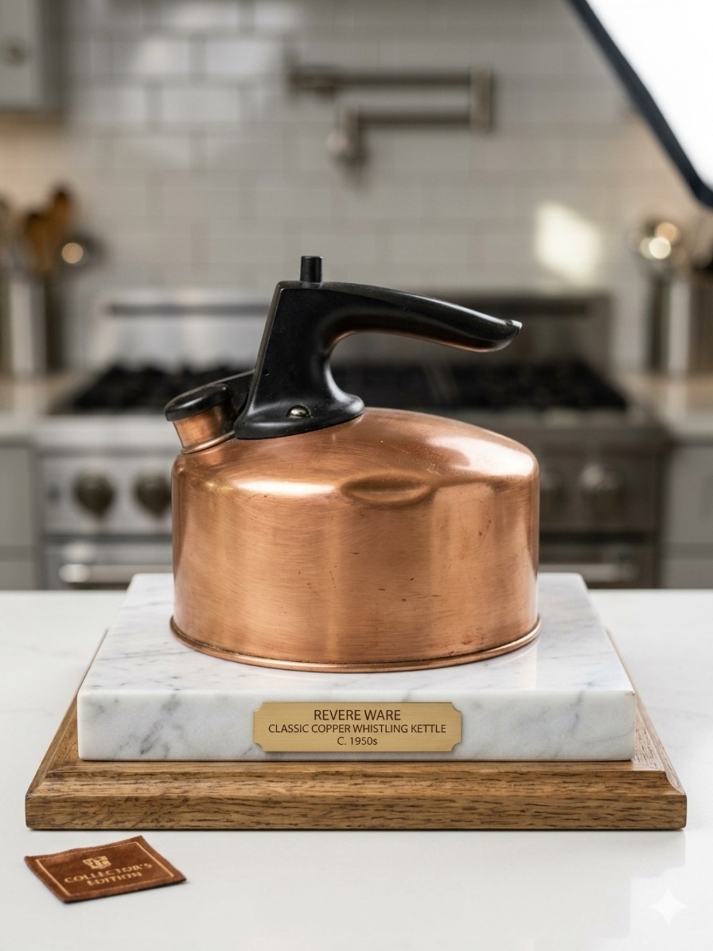 Classic MCM Copper Whistling Kettle with Black Handle - Copper - Picture 1 of 6